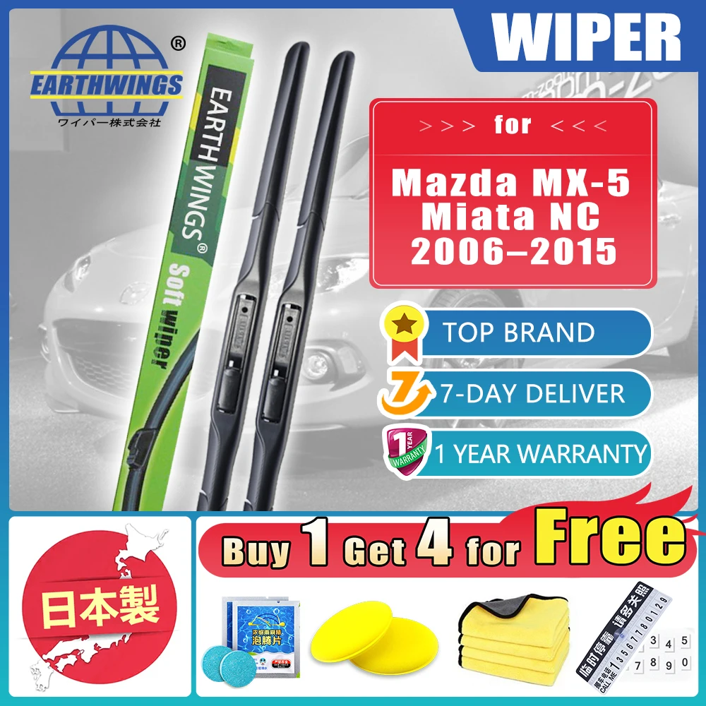 

For Mazda MX5 MX-5 Miata NC 2006~2015 Car Front Wiper Blades Brushes Windscreen Windshield Accessories 2009 2010 2011 2012 2013