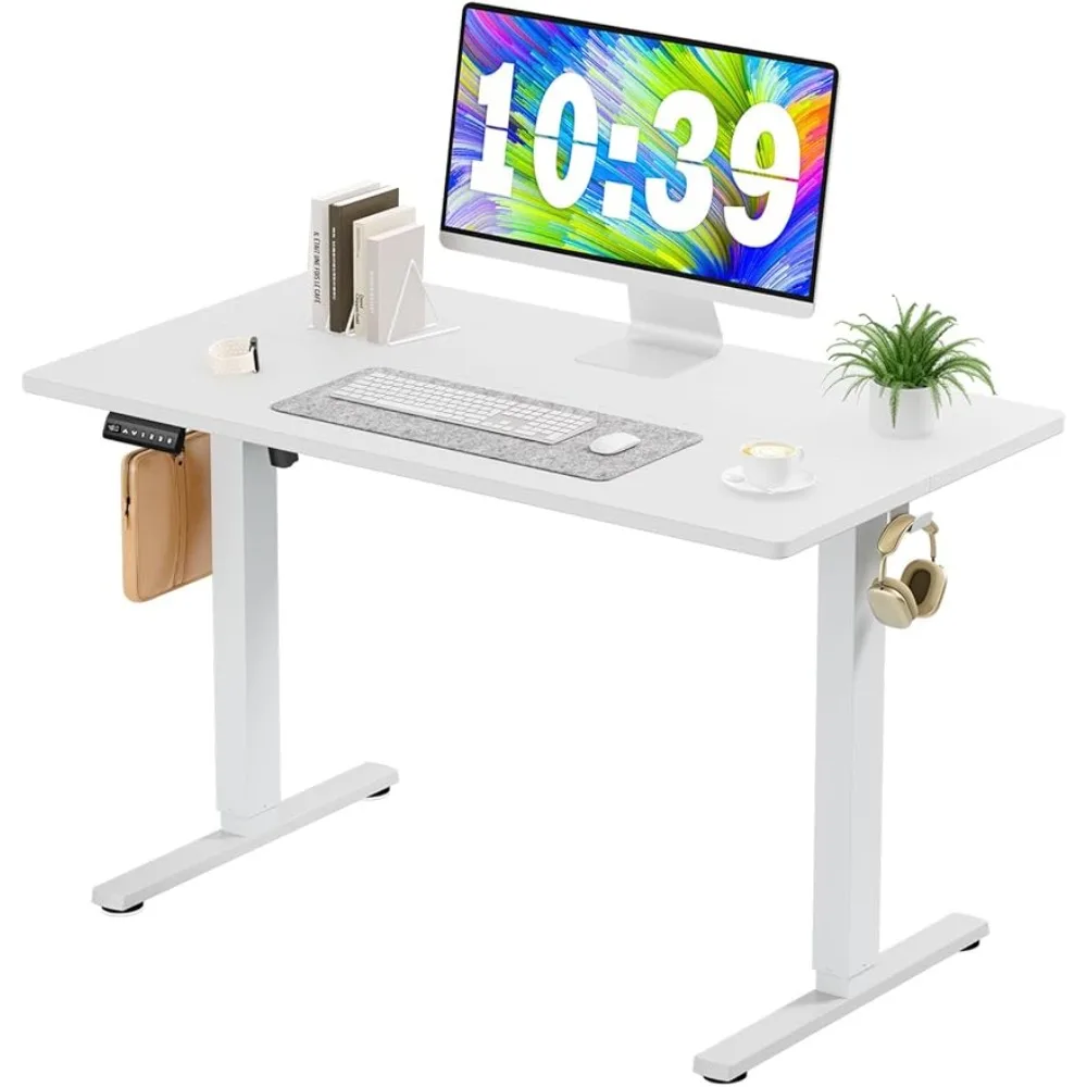 

Mobile Rising Home Office Computer Table With 2 Hook and Wire Hole for Work Study Desk Table Values Mesa Gamer Gaming Tables