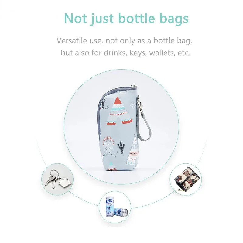 Keep Warm Portable Baby Bottle Bag 360 Degree Aluminium foil heat preservation bottle bag baby bottle insulation sleeve baby bottle insulation bag milk insulation bag