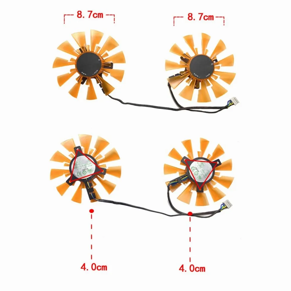 Ventola Di Raffreddamento Della Scheda Grafica Vga Dc 12V 0.35A Per Zotac Gtx970 750Ti 750 Parti Di Ricambio Ventola Di Raffreddamento Della Scheda Gr