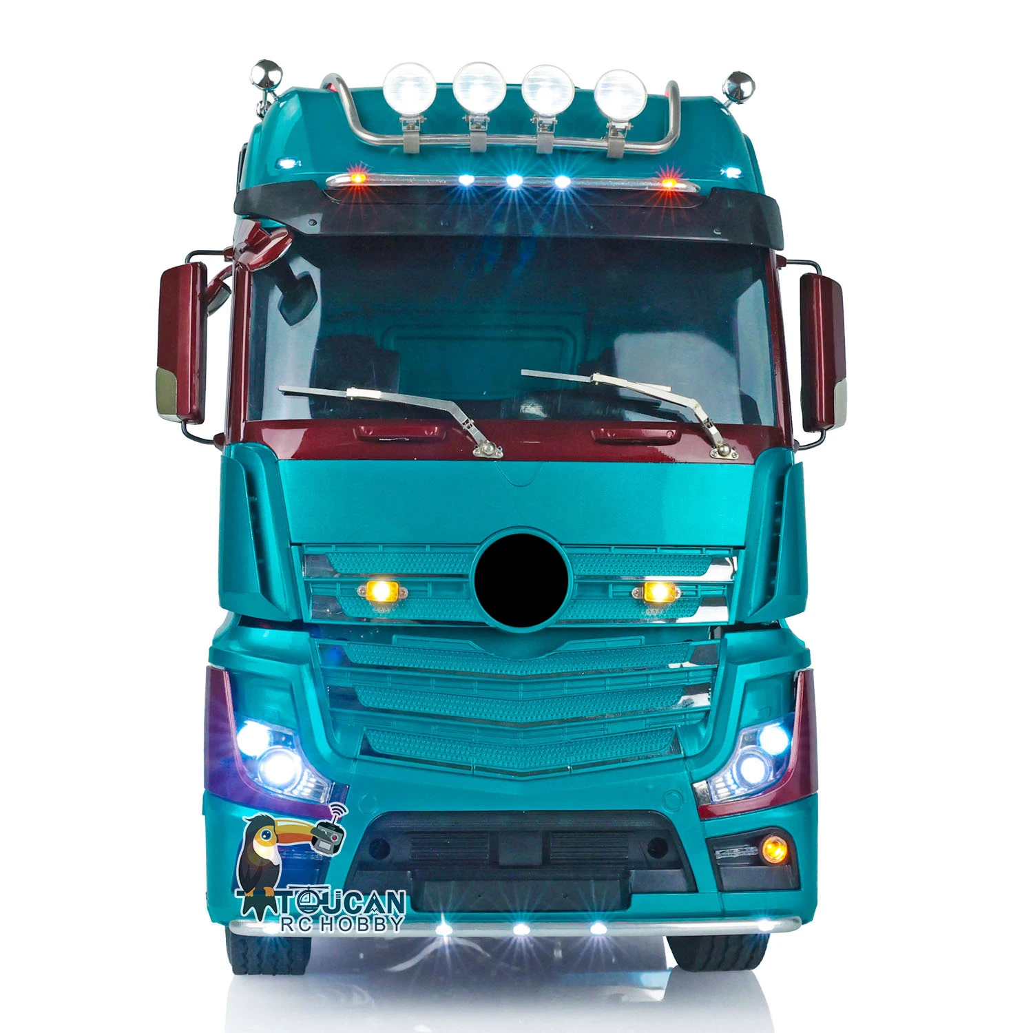 1/14 Metal LESU RC Tractor Truck 6*6 Topline for DIY Cabin 1851 3363 RTR Car Painted Model Electric Wiper Toys Gifts Thzh1394 4