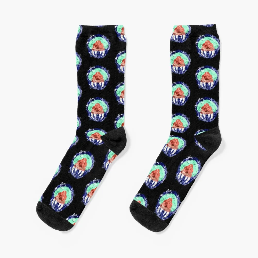 

Metroid Splatter Socks Antiskid soccer socks sport socks retro Mens Socks Women's