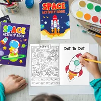 24pcs Diy Coloring Books Filling The Space Game Images Paper Color Space Practice Workbook Painting Art Book For School Drawing 1