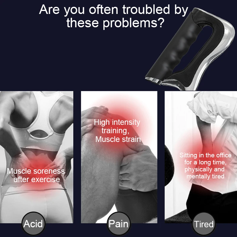 Electric Scraping NMES Fascia Knife Electric Fascia Gun Micro-current Massage Muscle Relaxation Muscle Pain Rehabilitation