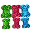 Pet Slow Food Bowl Silicone Bone Shaped Anti-Skid Dog Bowl Cats Feeding Bowls Leakproof Food Feeder Training Dog Slow Food Pet 6