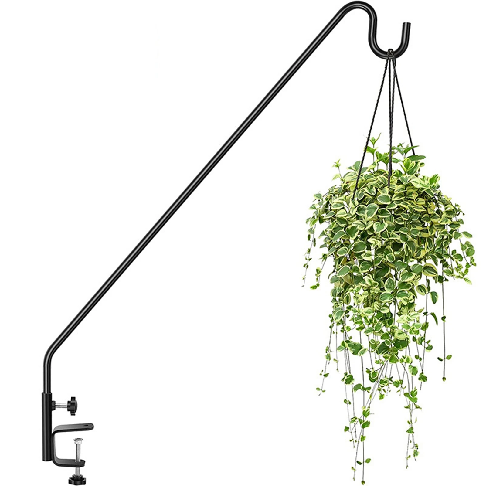 Heavy Duty Deck Rail Pole Deck Hook Adjustable Metal Railing Hooks for Hanging Bird Feeder