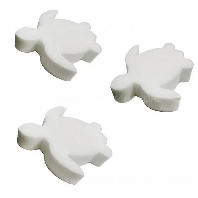 1Db Úszómedence Szűrő Szivacs Hatékony Olajszívási Papír Aranyos Teknős Alakja Tiszta Eszközök - Image 4