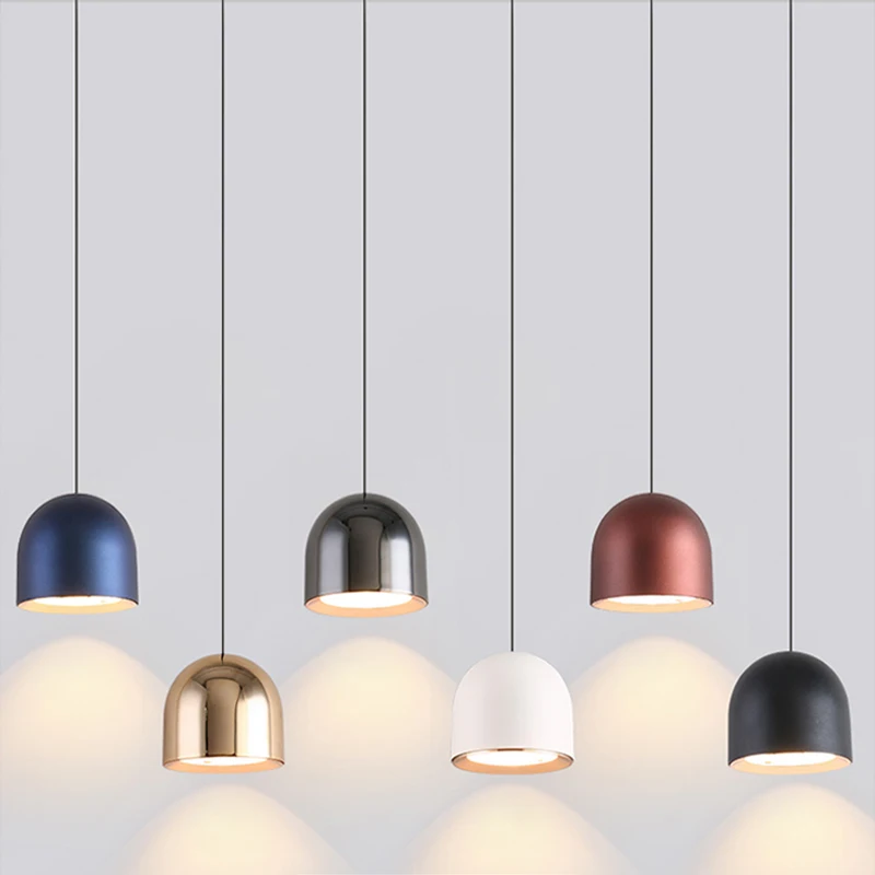 6 Colors Modern Hanging Ceiling Lamp  Glass Lampshade Led Interior Wall Light For Bedside Bedroom Dining Table Living Room