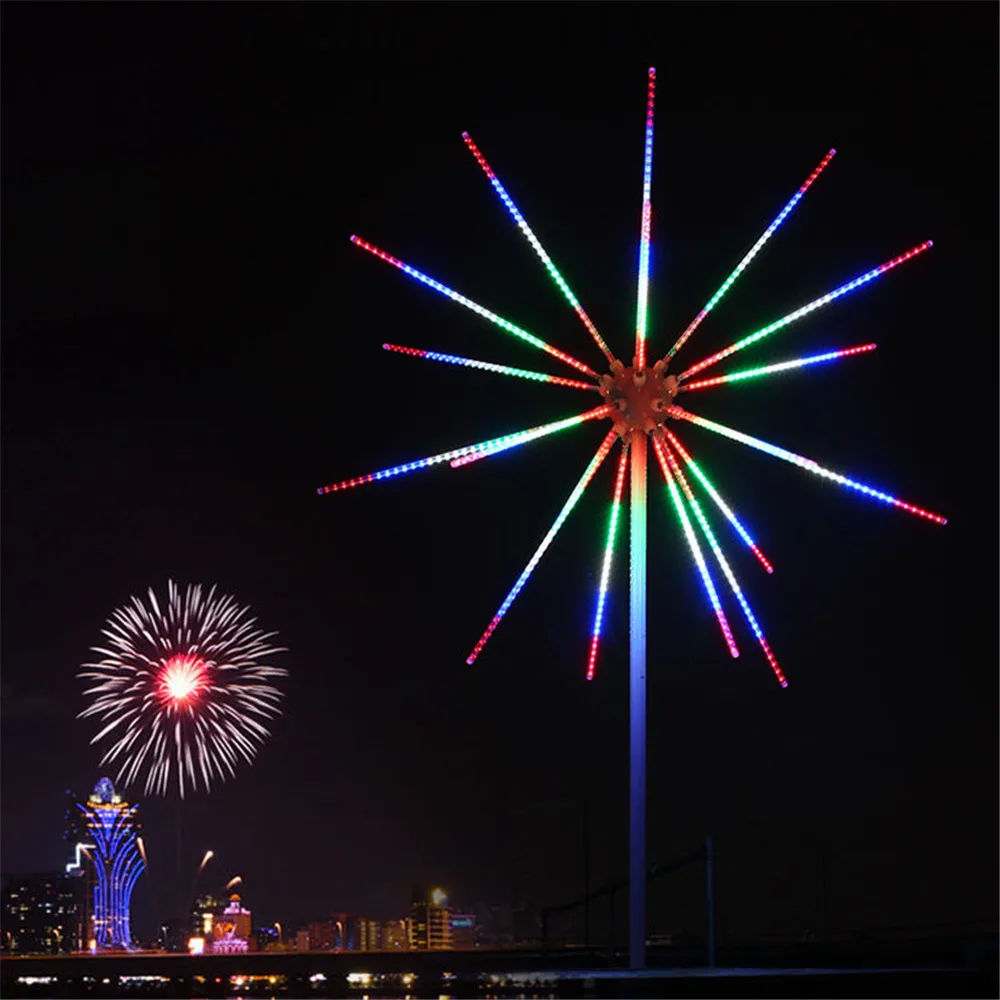 

New Garden Decoration LED Firework Light Christmas Tree Light Colorful 1.5-4m Height 20pcs Waterproof IP65 Free Shipping