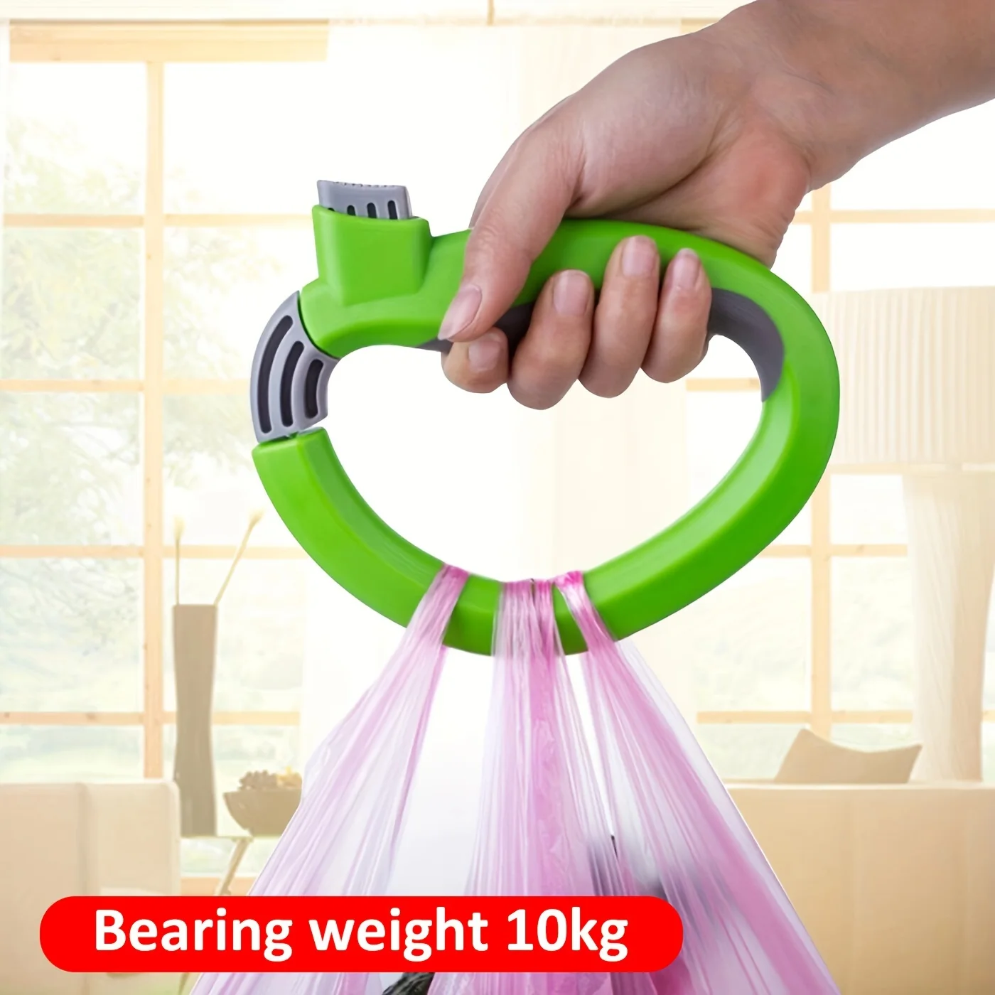 Kitchen Tools 1pc One-Handed Self-Locking Bag Holder for Grocery Shopping-Convenient and Secure Grip for Easy Carrying