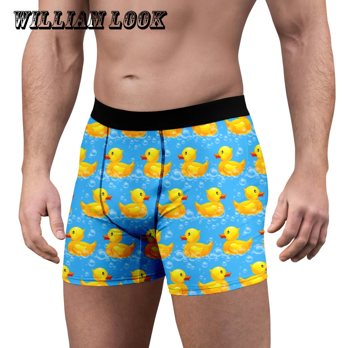 

Fun Men's Underwear Cute Cartoon Duck Print Underpants Breathable Pants Men's Underwear Ventilate Shorts Boxer Briefs Women