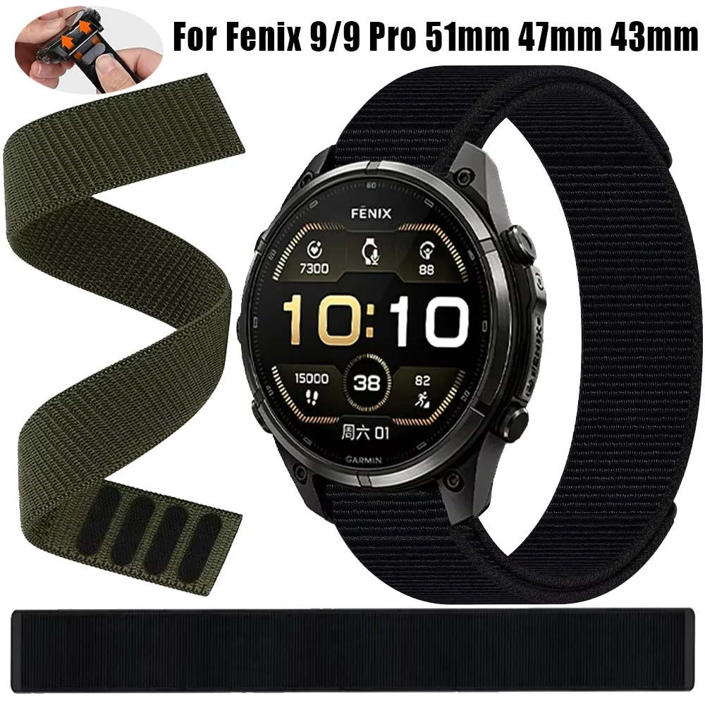 Durable Nylon Hook and Loop Watchband Strap Accessory