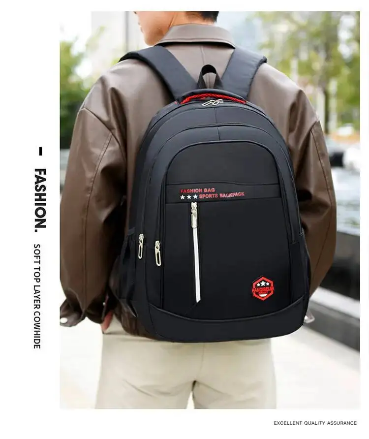 Doppelte Umhängetasche für Herren im Angebot Rucksack Herren Herbst und Winter New College High School Junior High School Student Schultasche – Detail 18
