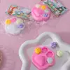 New Kawaii Cat Paw Squeeze Toy Colorful Novelty Relief Stess Toy Detachable Cat Paw Palette Animal Paw Fidget Toy 1