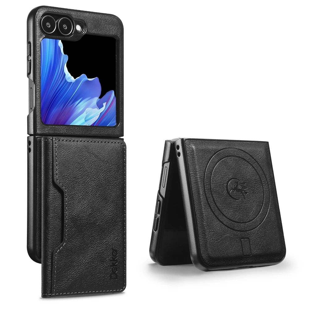 Premium 2-in-1 Detachable Leather Wallet Phone Case with Card Slots and Wireless Charging Compatibility