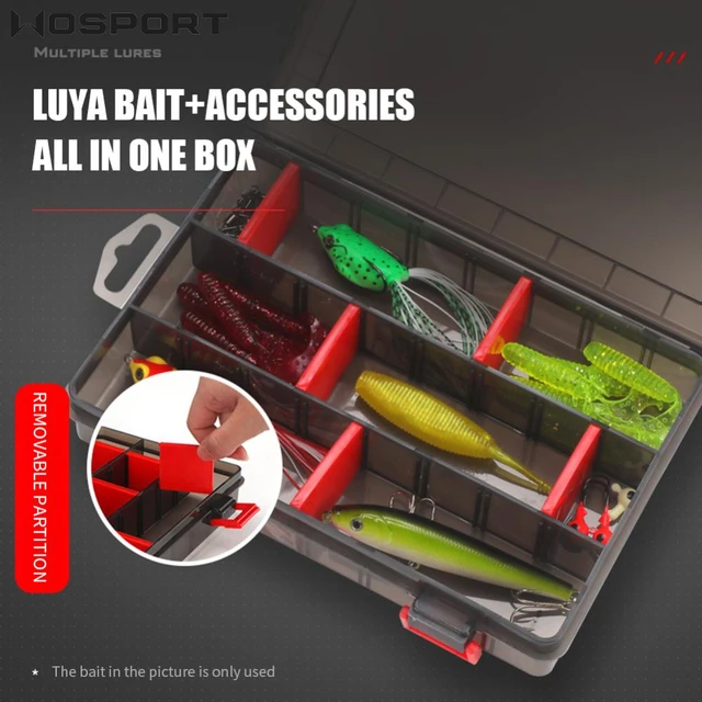 Small Tackle Box Storage Box Bait Storage With Removable Dividers  Multifunctional Tackle Box Organizer Fishing Tackle Accessory - AliExpress