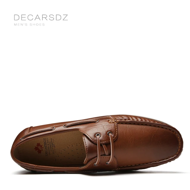 DECARSDZ – mocassins en cuir pour hommes, chaussures de bateau, confortables, à enfiler, décontractées, de haute qualité, Design Original, à la mode, printemps-automne, 2022 4