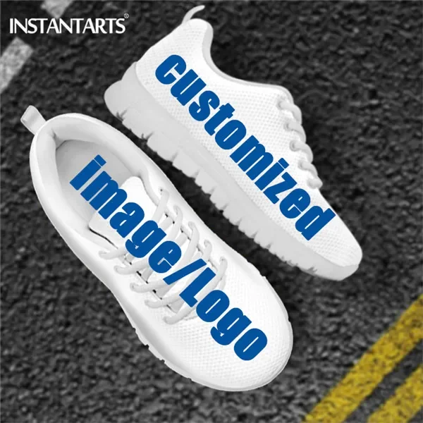 Custom Name Nurse Shoes Mesh Flat Sneakers For Women's Cute Cartoon Premium Sketch Physio Design Breathable Footwear