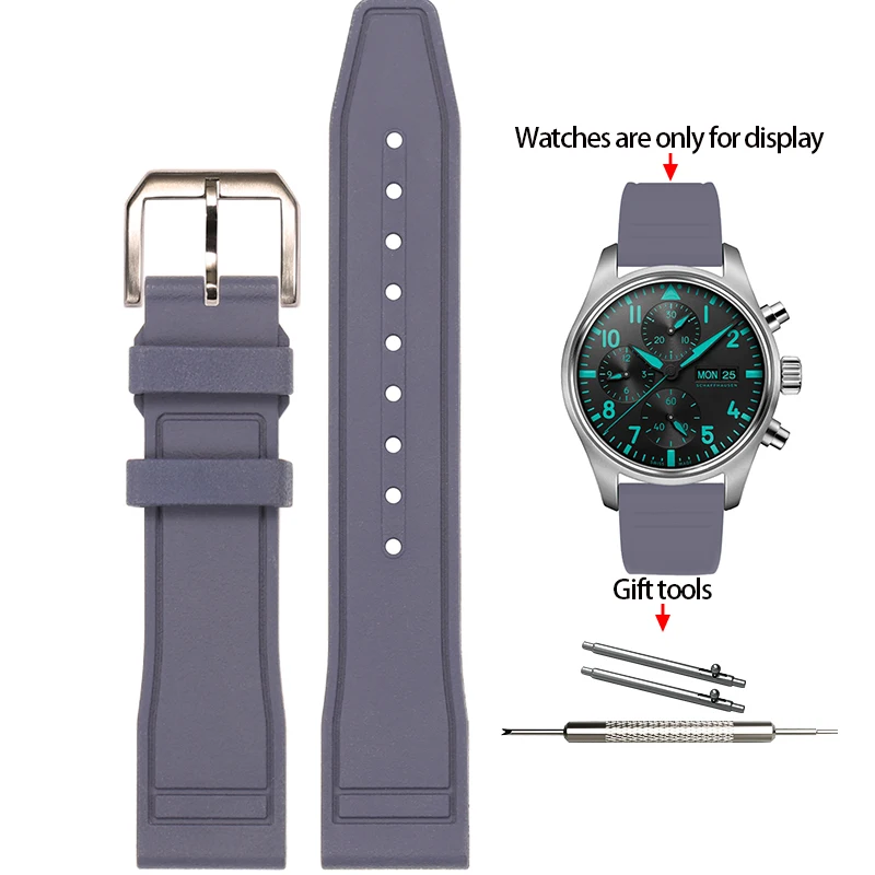 Premium Soft Fluoride Rubber Strap for Luxury Watches – Multiple Sizes Available