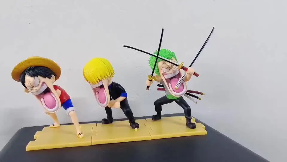 Figura De Acción De One Piece Zoro De 21 Cm Con 2 Cabezas, Roronoa Zoro Modelo De Anime De Pvc Juguete Para Ninos Regalo Coleccionable