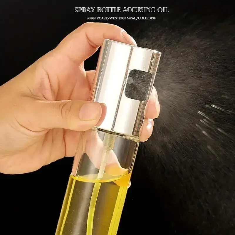 Spray Bottle, Pressure Atomized Spray Pot, Olive Oil Bottle, Barbecue Oil Pot Seasoning Bottle Outdoor Barbecue Kitchenware