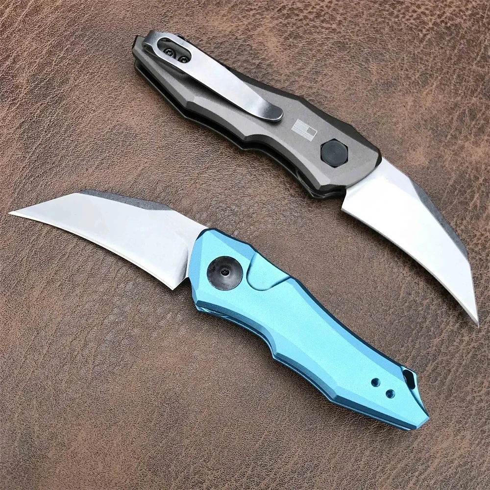 

NEW KS 7350 Launch 10 AU.TO Folding Pocket Knife 9Cr18MoV Blade Aluminum Alloy Handles Outdoor Camping Tactical Tools for Gift