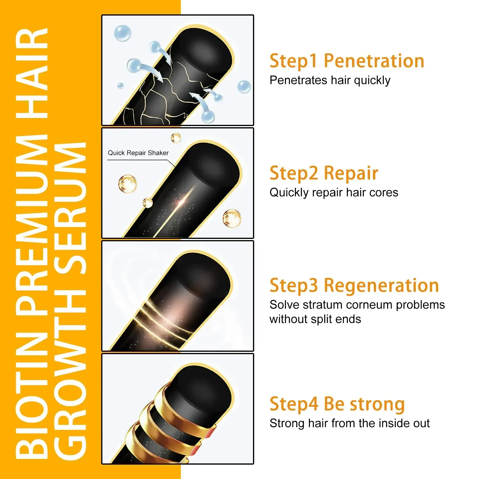 Schnellwachsspray, Essenz géint Hoerverloscht, Präventioun vu chylösem Duerchfall, Behandlung vu mëndlechem Lieder, dréchent a beschiedegt 2024_voghion.com