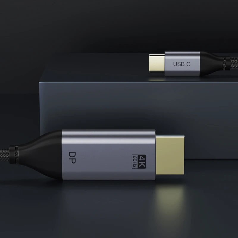 CABLETIME 4K 60Hz 썬더볼트 3 USB C-DisplayPort 케이블 USB 3.1 타입 C-DP 노트북 맥북 프로 비디오 전송 dp 케이블