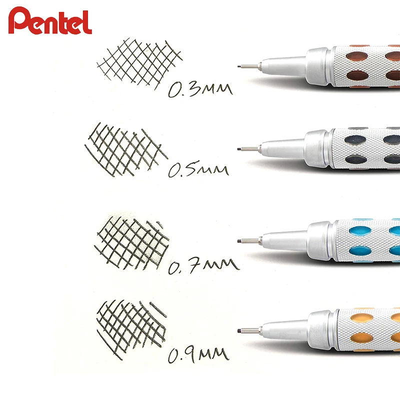 Фото Механический карандаш для рисования Pentel GraphGear 1000, 1 шт., механический карандаш для студентов, механический карандаш 0,3, 0,5, 0,7, 0,9 мм нелегко сломать №4