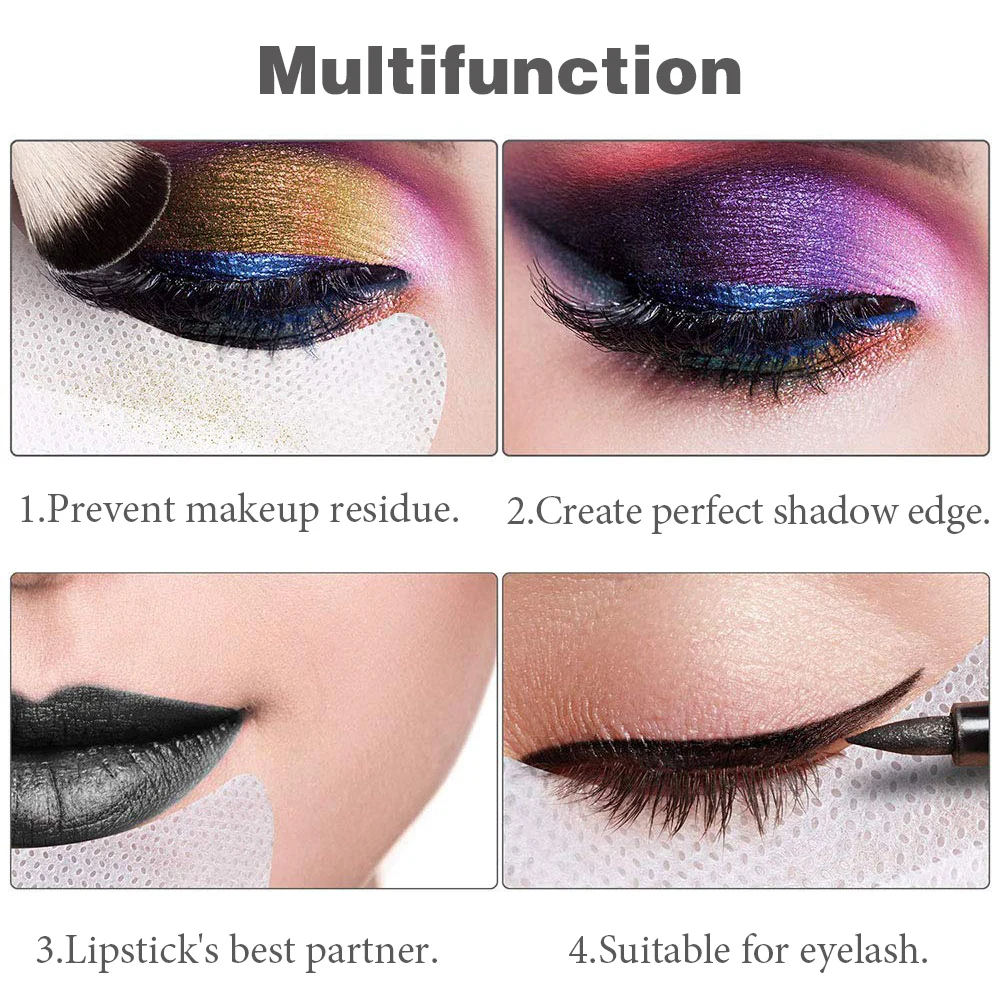 Eyeshadow Shields Disposable Makeup Pads Under Eye Patches Eyeshadow Stickers Protector Applicator 10/20/50/100Pcs makeup stickers