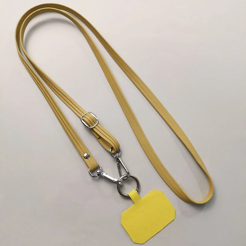 Elegant Crossbody Phone Lanyard with Adjustable High-End Leather Strap