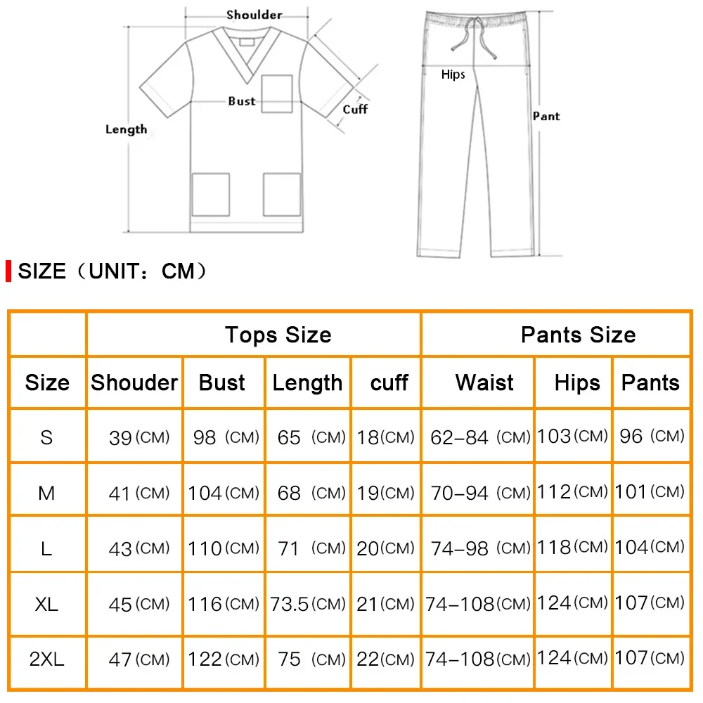 Pet Shop Veterinary Work Medical Uniform Set Unisex Dental Clinic Clinical Nurse Two-piece Scrubs Clothes medical uniform