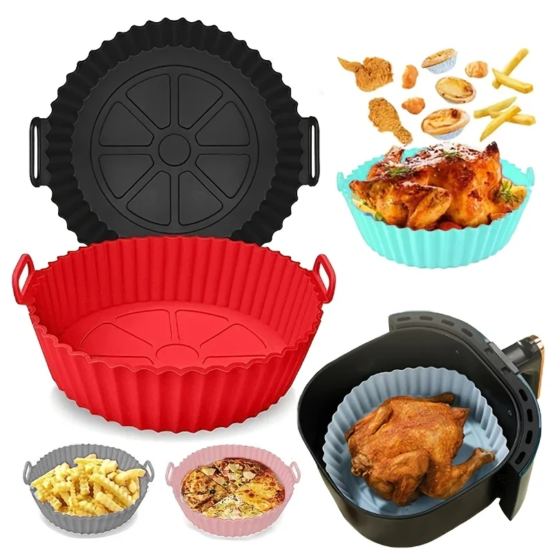 Non-Stick Reusable Silicone Air Fryer Liner 1pc for Air Fryer Accessories