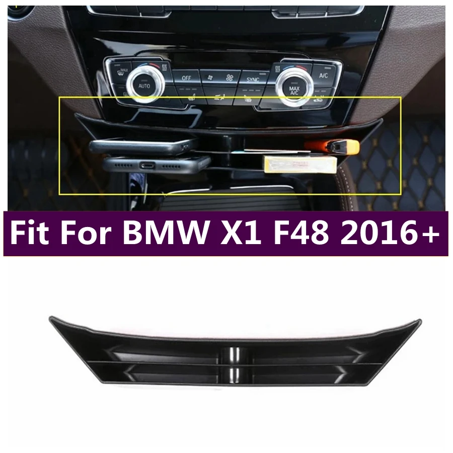 

Accessories Center Control Multifunction Container Storage Box Phone Case Holder Kit Cover Fit For BMW X1 F48 2016 - 2021