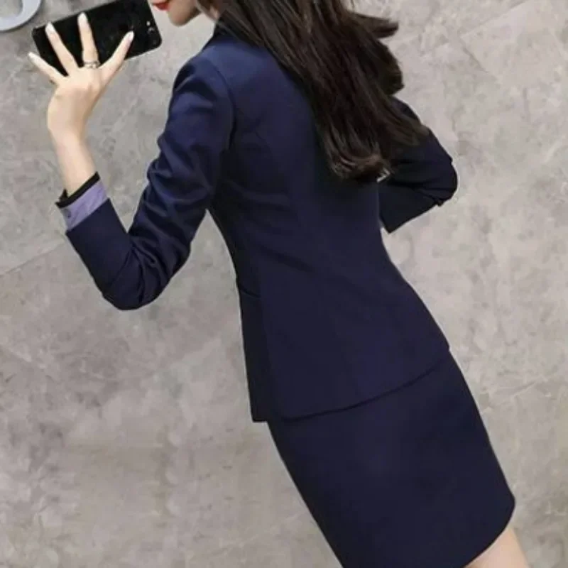 2023 Fashion Temperament Business Manager Work Clothes Ol Korean Formal Luxury Jacket for Woman New High-end Suit Professional