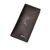 New men's long wallet, fashionable men's magnetic buckle clutch, large capacity multi-card slot wallet 4