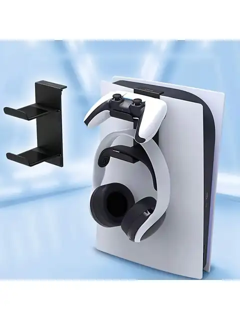 Universal Game Controller & Headset Stand - Durable ABS Material, Electronic-Free Organizer, Compatible with Most Controllers an