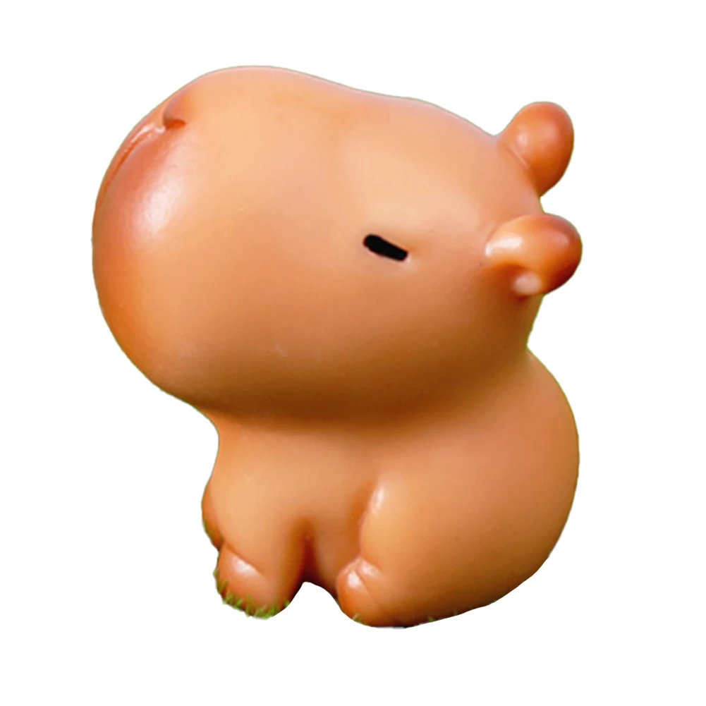 

Brand New Home Decoration Cartoon Figurine Miniature Model 1pc Accessories Capybara Model Decor Resin 1.4-3.8cm
