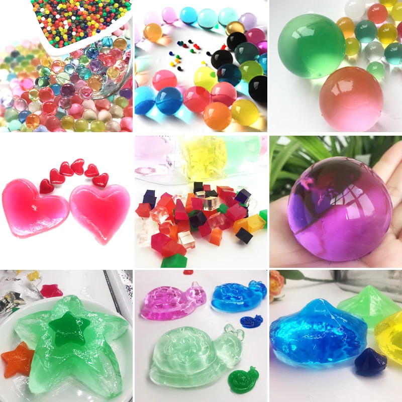 

50pcs/lot mix Growing Water Balls Crystal Soil Water Beads Kids Toy Wedding/Home Atmosphere Products Decompression toys