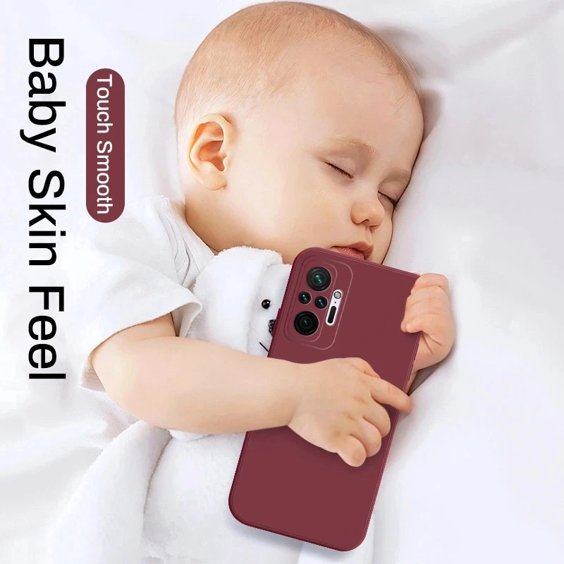 Enhanced Liquid Silicone Square Matte Phone Case Cover