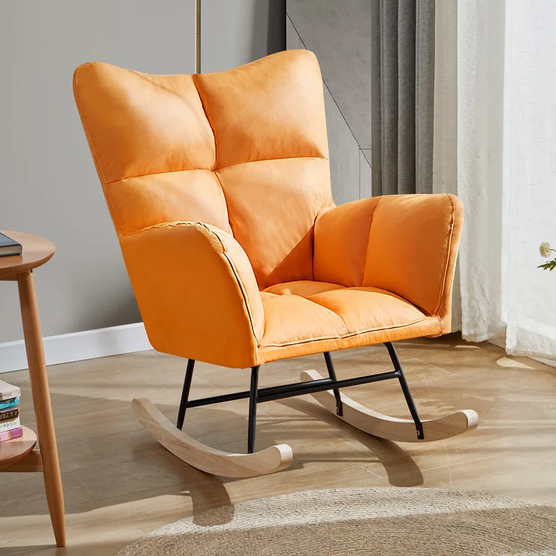 

Luxury rocking chair single person sofa leisure living room Nordic lazy lounge chair