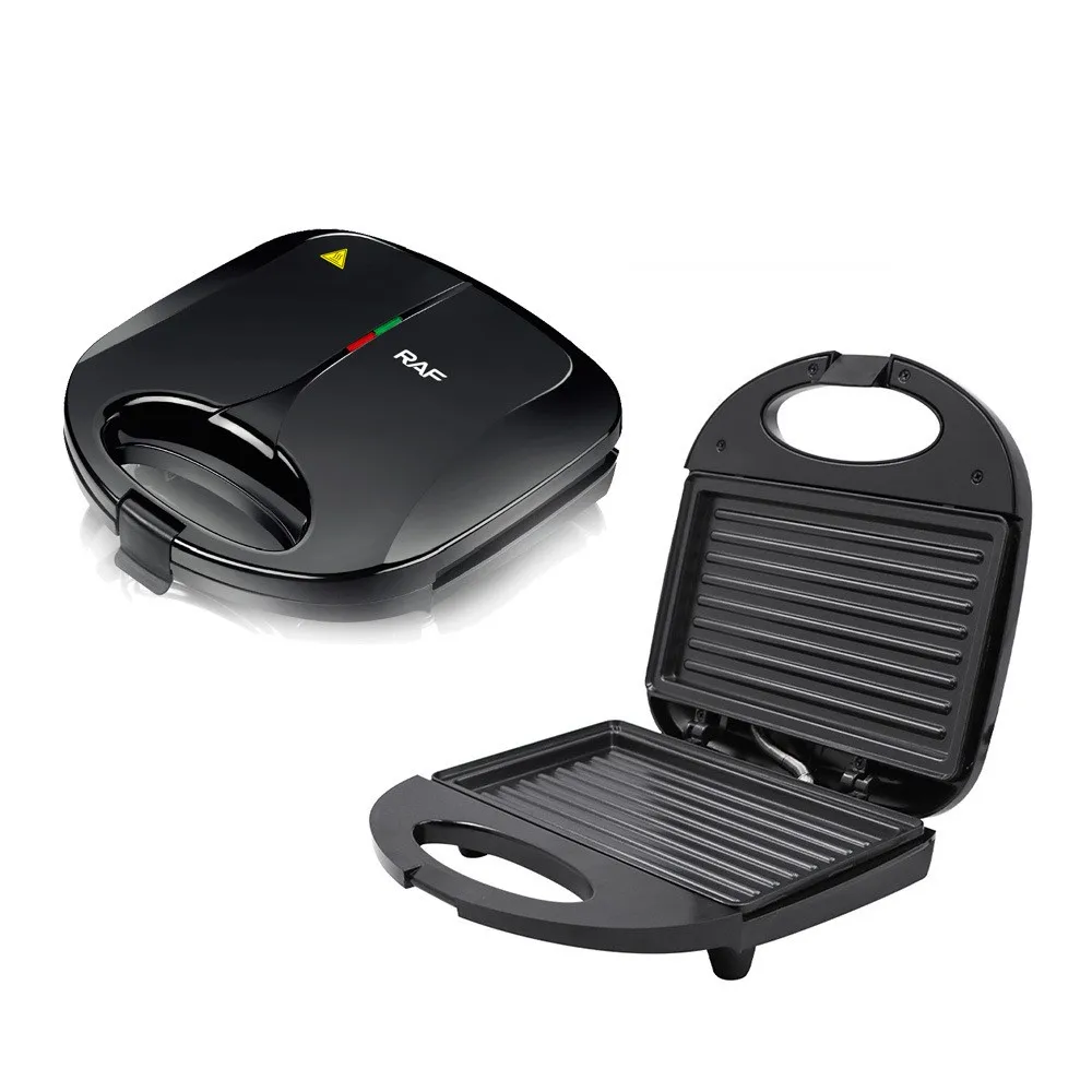 Electric Sandwich Maker with Non-Stick Plates, Waffle Maker, Cool Touch Handle, Easy to Clean and Store