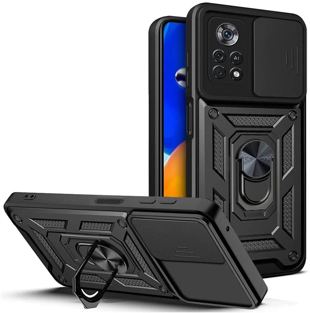 

For Xiaomi Poco X4Pro Case Lens Protection ShockProof Ring Holder Cover For Poco Poko Pocco Little X4Pro X 4 Pro 4Pro X4 Pro 5G