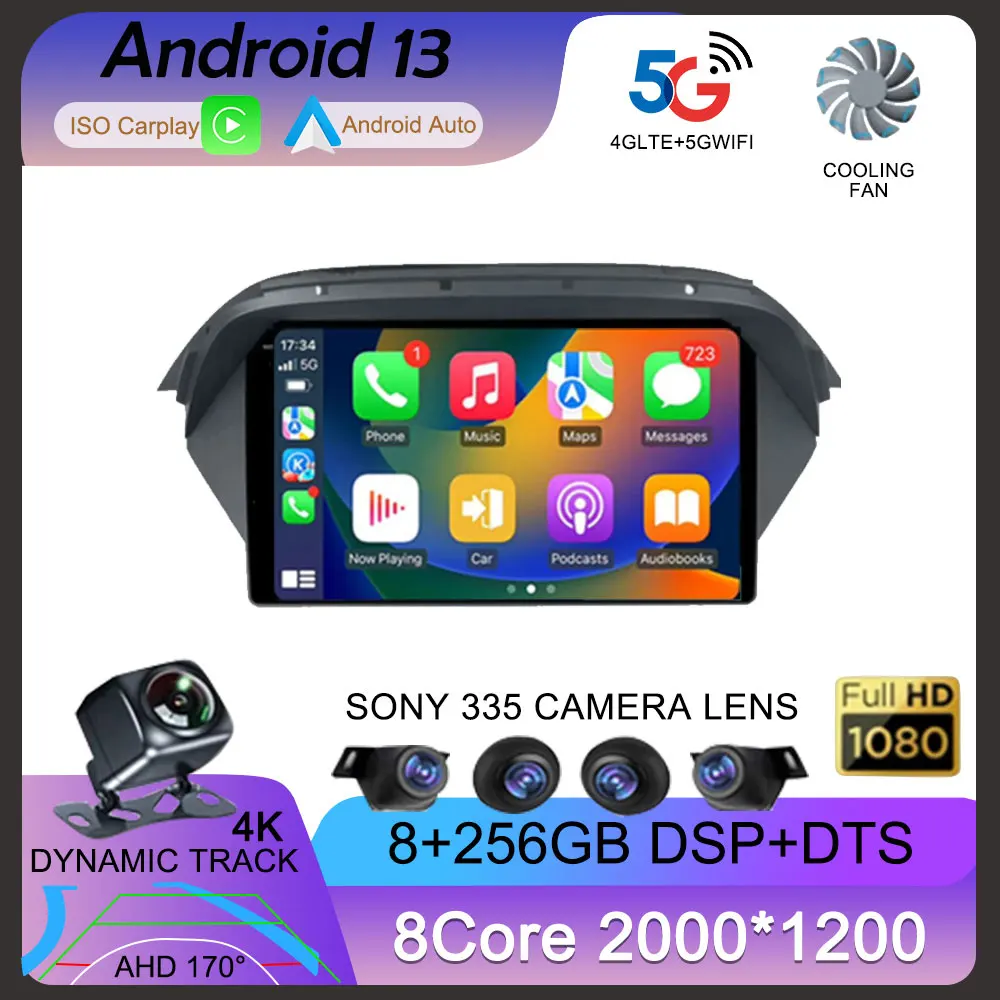 

Android 13 для Honda Acura MDX 2007 - 2013 Автомобильный мультимедийный стерео видеоплеер GPS-навигация Радио беспроводной Carplay Авто QLED 4G