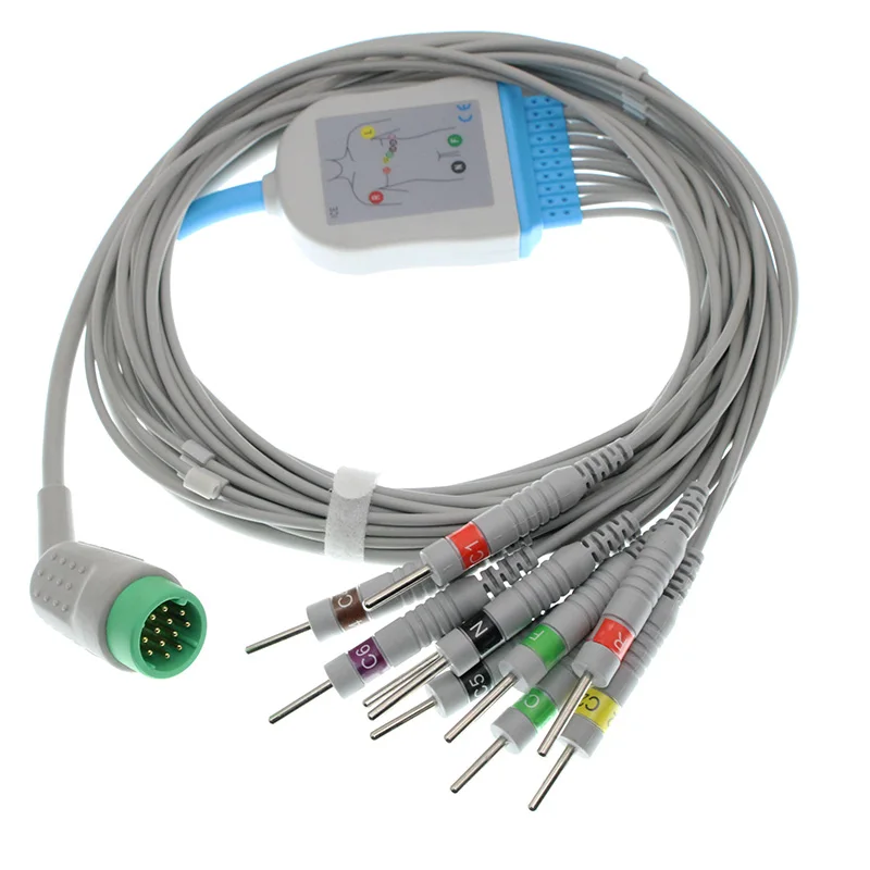 Compatibile Con Medtronic Physio Control Ecg Monitor Lifepak 12 12 Cavi Cavo Ecg 10Kω Resistore Defibrillato