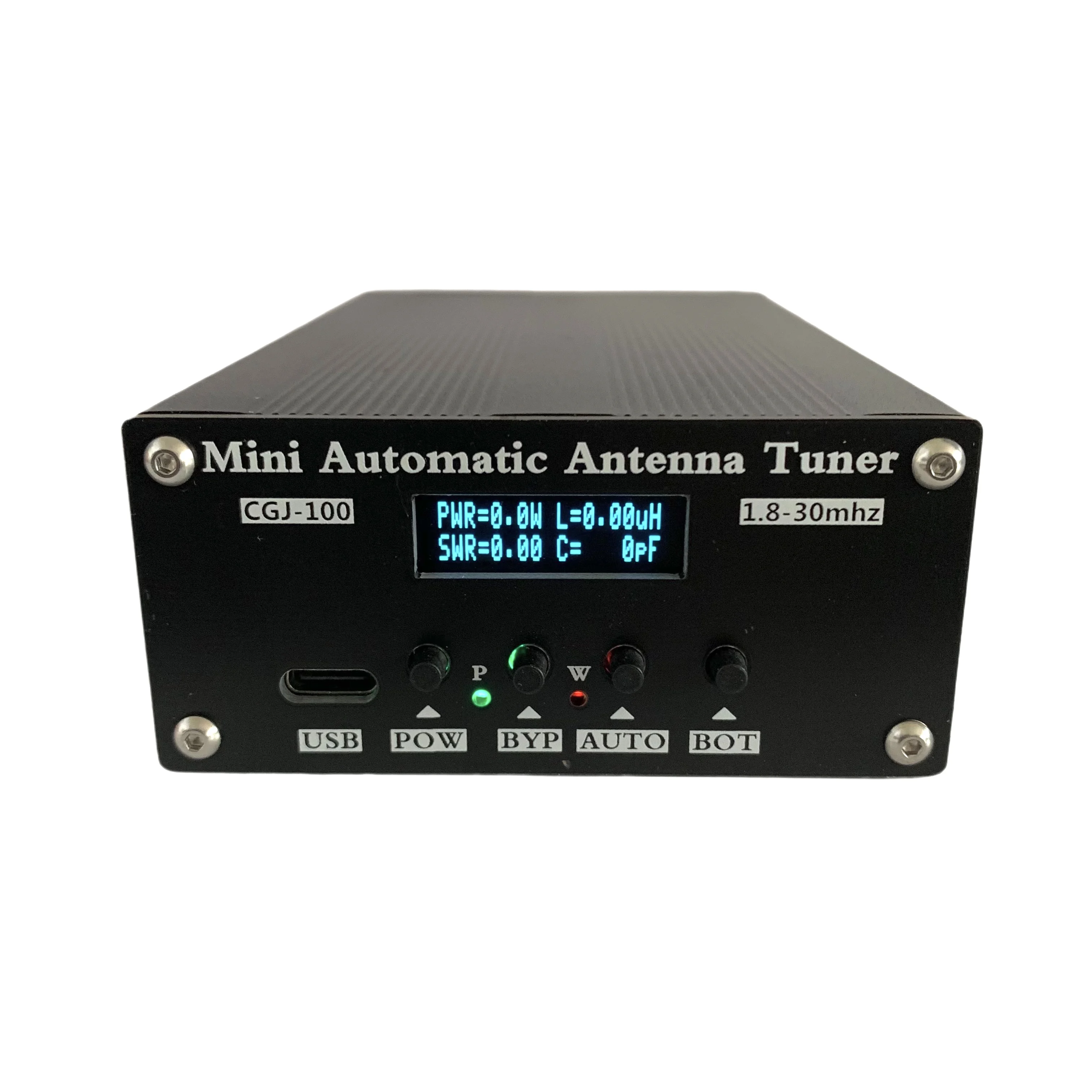 

ATU-100 1.8-30MHz Mini Automatic Antenna Tuner 0.91" OLED Display For 5-100W Shortwave Radio Stations