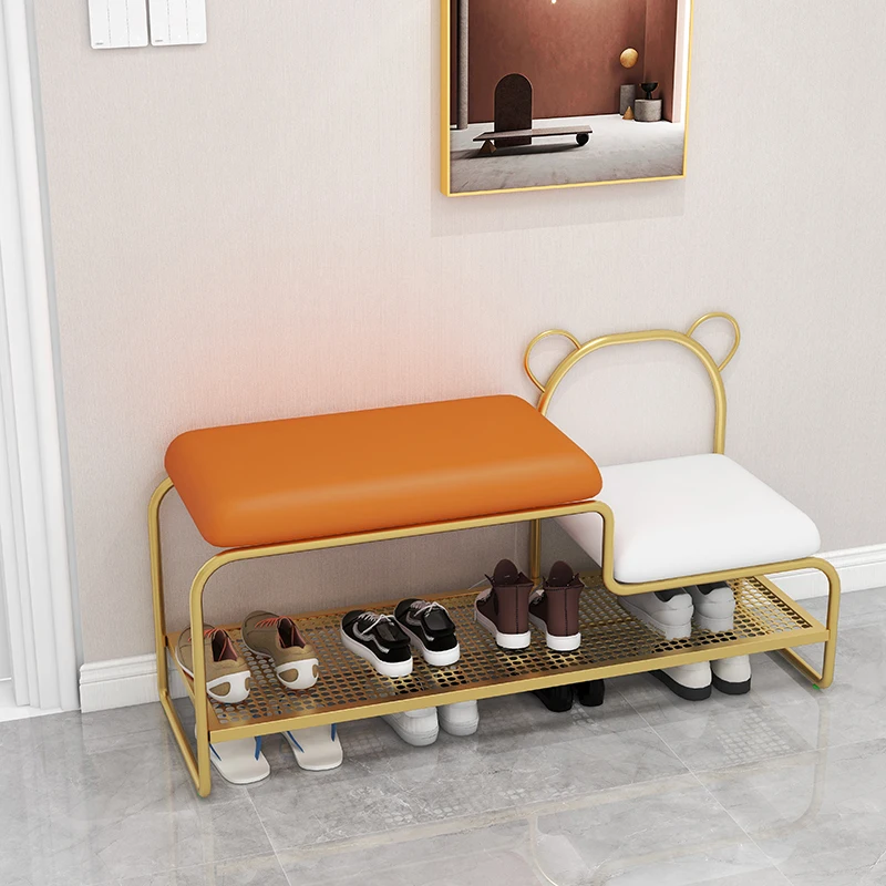 

Nordic Entrance Shoe Cabinet Door Narrow Simple Modern Shoe Change Stool Designer Portable Zapateros Furniture Living Room