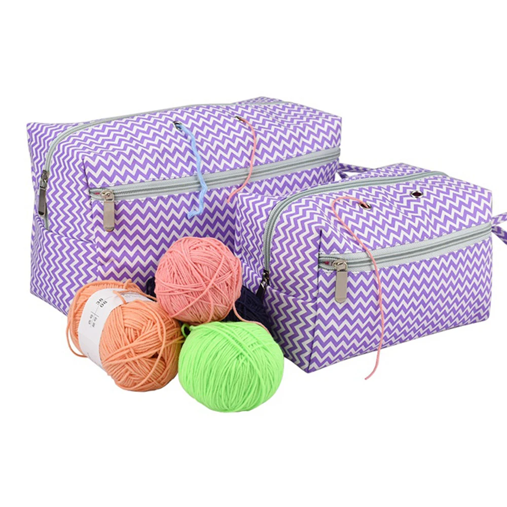 

Yarn Storage Bag Organizer with Divider Crocheting Knitting Organization Portable Yarn Holder Tote for Travel