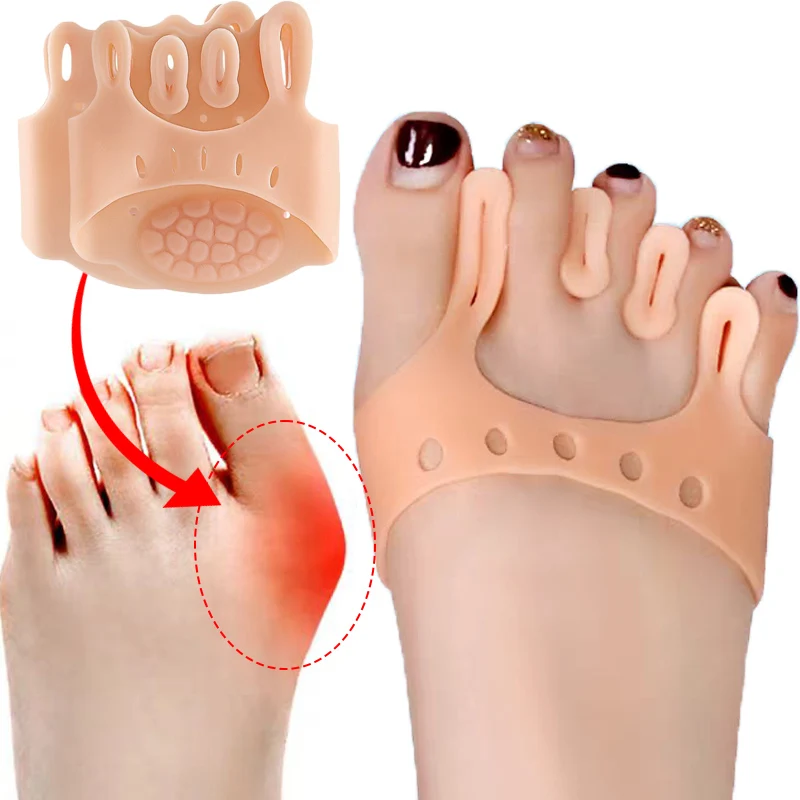 Silicone Toe Separators Gel Orthopedic Forefoot Pads for Feet Care