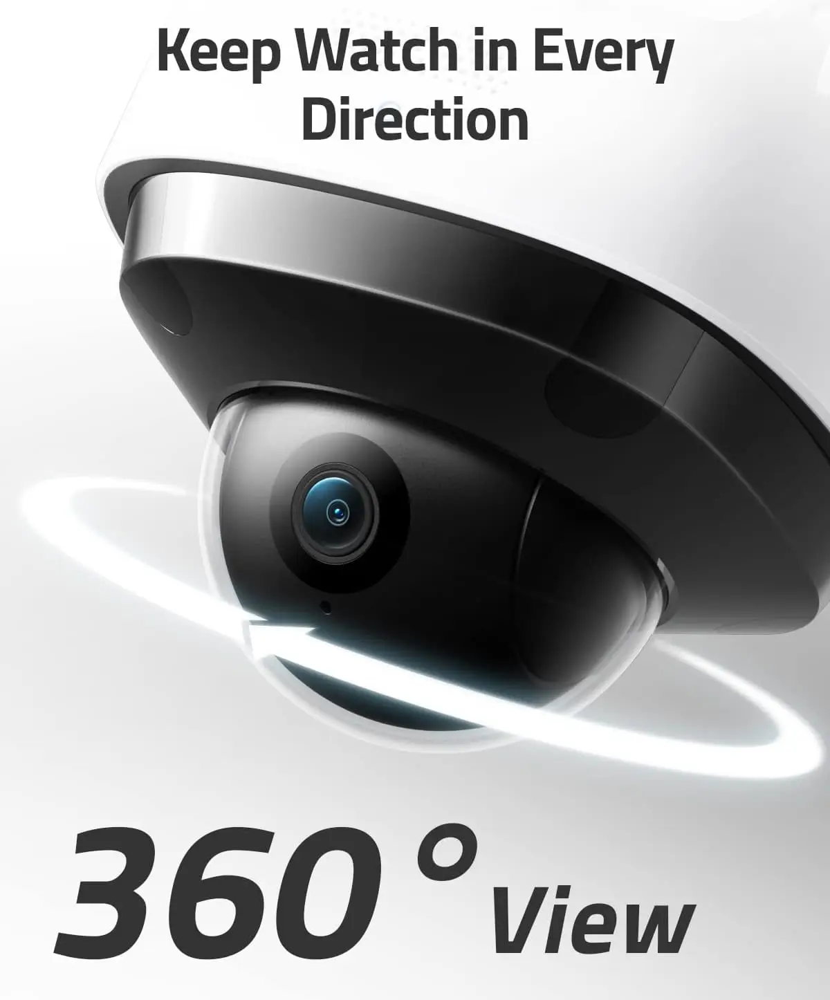360-Degree Pan & Tilt Coverage, 2K Full HD, 3,000 Lumens, Smart Lighting, Weatherproof, On-Device AI Subject Lock and Tracking 5